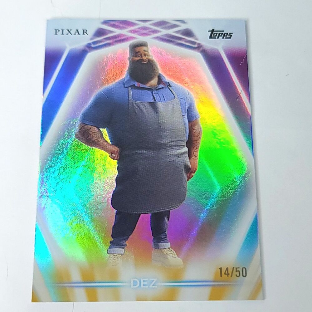 Dez Topps 2026 Disney Neon Gold Holo Parallel Refractor Limited 14/50